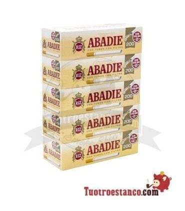 Tubos Abadie 200 de Filtro Largo, 5 Cajitas de 200 Tubos