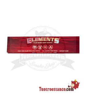 Rôle de cañamos Éléments king Size( Rouge)