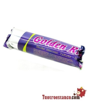 Carbón Golden River 33 mm sabor vainilla