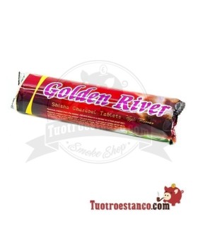 Carbón Golden River 40 mm sabor manzana
