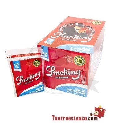 Filtros Smoking Classic de 6 mm, 30 bolsitas de 180 filtros