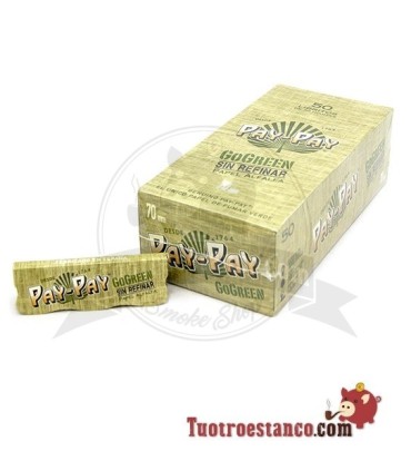 Papel Pay-pay Alfalfa verde 50 libritos de 70 mm