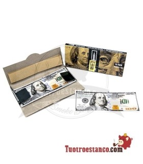 Papel Empire Rolling de 110 mm, papeles que imitan a la perfección los billetes de 100 dólares