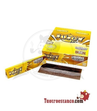 Estuche de papel King Size Juicy Regaliz de 24 libritos