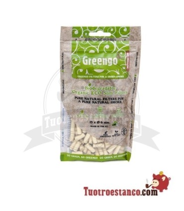 Filtros Greengo BIO Slim de 6 mm 200 filtros