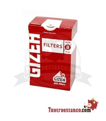 Filtros Gizeh 8 mm cajita