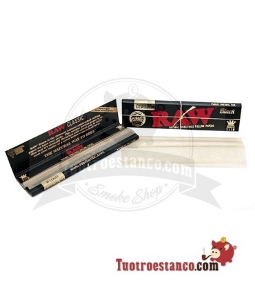 Papier Raw Black Edition King Size 32 feuilles