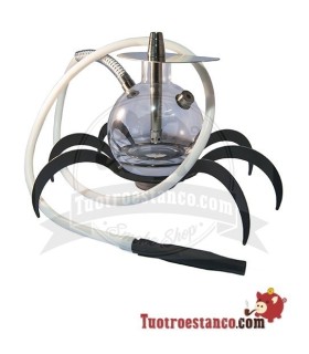 Shisha Oduman Spider Cristal  con Led 1 Manguera