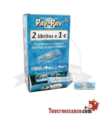 Expositor Pay-Pay Azul Nº 8 de 70 mm - 100 libritos.
