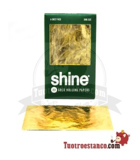 Or sur papier de Chanvre et de Briller lit King Size 6 feuilles