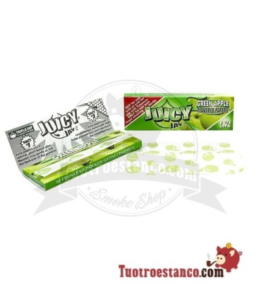 Papel Juicy Jay 1 1/4 78 mm sabor Manzana verde