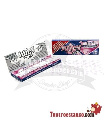 Papel Juicy Jay 1 1/4 78 mm sabor Chicle