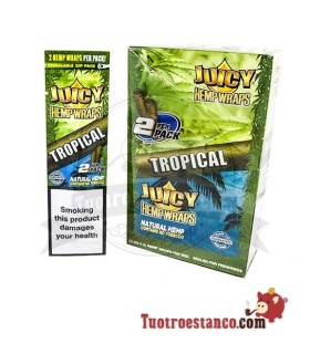 Papel de Cáñamo Juicy Blunt Tropical, 25 unidades