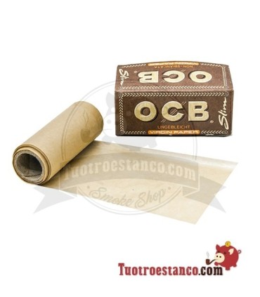 Papel OCB Virgin Rollo Slim de 4 m
