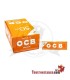 Papel OCB Naranja de 70 mm. Estuche de 50 libritos.
