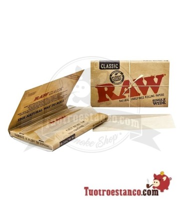 Papel Raw doble ventana, mide 110 x 45 mm