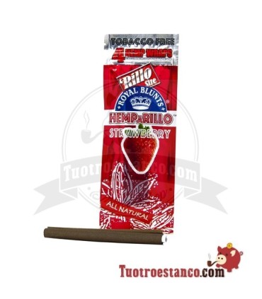 Papel Royal Blunt de Cañamo sabor Fresa - 4u