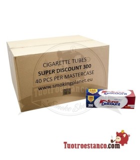 Tubos Discount 300, 40 cajitas de 300 tubos (Cajón)