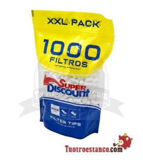 Filtros SuperDiscount Regular 8 mm Bolsa XXL 1000 filtros