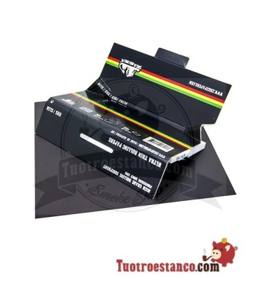 Ziggi King Size Schwarzes Rasta-Papier + Tipps