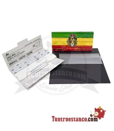 King Size Rasta Lion Ziggi Paper + Tips