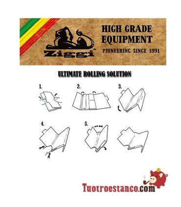 Papel Ziggi King Size White 110 mm + Tips, instrucciones.