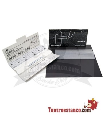 Ziggi Papel Preto King Size 110 mm + Ponteiras