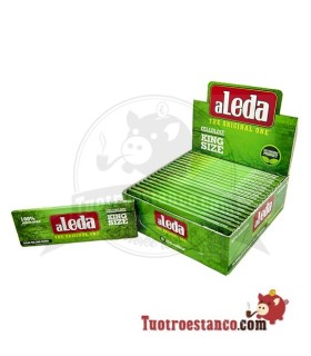 Papel Aleda Transparente Estrecho Verde de 110 mm. 20 libritos de 40 hojas cada uno.