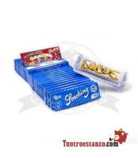 Packung 25 Smoking Blau + 70 mm verrückte Maschine