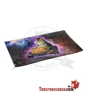 Dj Cat Glass Tray 26x16 cm