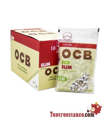 Filtros OCB Orgánicos 6mm - 10 bolsas de 150 filtros