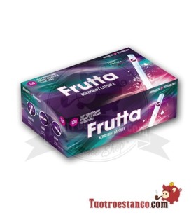 Tubos FRUTTA -Mora y Menta- con cápsula 1 cajita de 100 unidades