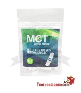 MCT 6mm filters met menthol capsule 100 eenheden
