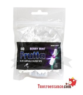 Filters FRUTTA -Berry Mint- 6mm with capsule 100 units