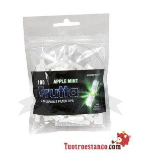 FRUTTA Filtros -Apple Mint- 6mm com cápsula 100 unidades
