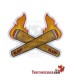 Raw Fire 2 kegelkruissticker
