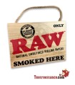 Affiche RAW en bois 30,5 cm x 22,5 cm