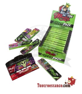 Papel Monkey Pack King Size Alien green 110 mm + Filtros