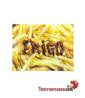 Gebratenes Glastablett 16x12 cm