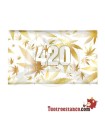 Glazen schaal 420 goud 26x16 cm