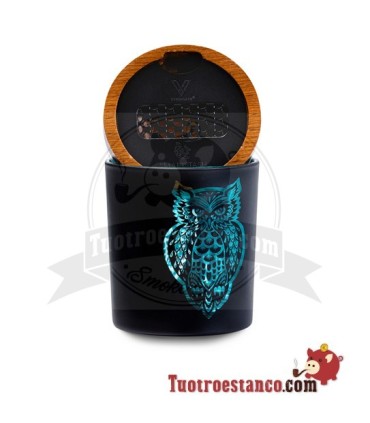 SmartStash V Syndicate Medium Owllusion glazen pot