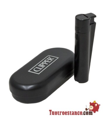 Metallic Jet Flame Black Clipper + Clipper case