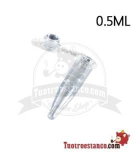 Envase plástico para resinas de 0,5 ml