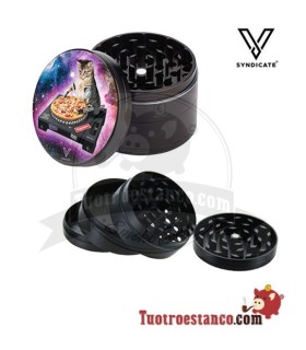 Grinder métallique Pussy Vinyl 4 parties 50mm