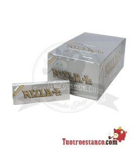 78mm Silber rizla Papier - Schachtel mit 50 Heften