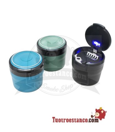 Compacte LED-autoasbak