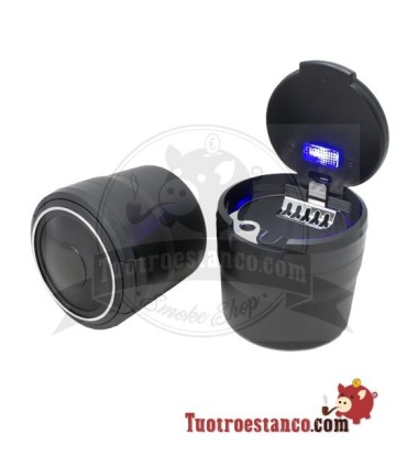 Compacte LED-autoasbak