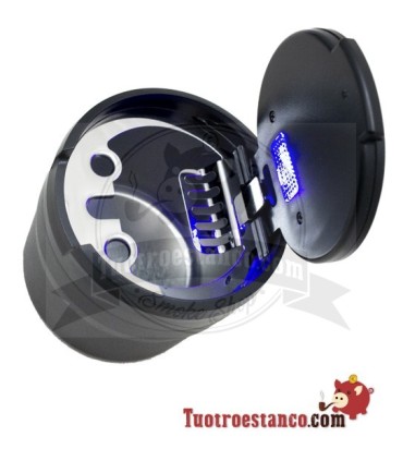 Cenicero coche LED compacto