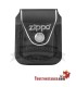 Zippo Capa em pele preta