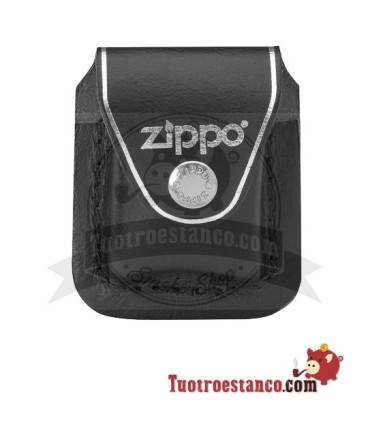 Funda de piel Zippo Black